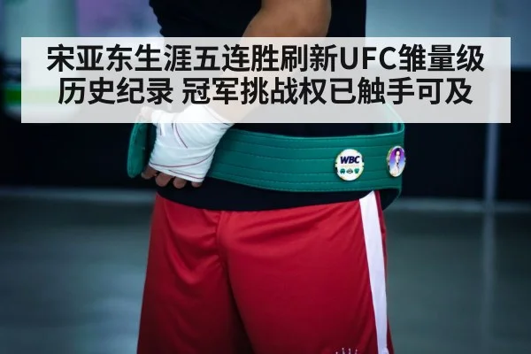 宋亚东生涯五连胜刷新UFC雏量级历史纪录 冠军挑战权已触手可及